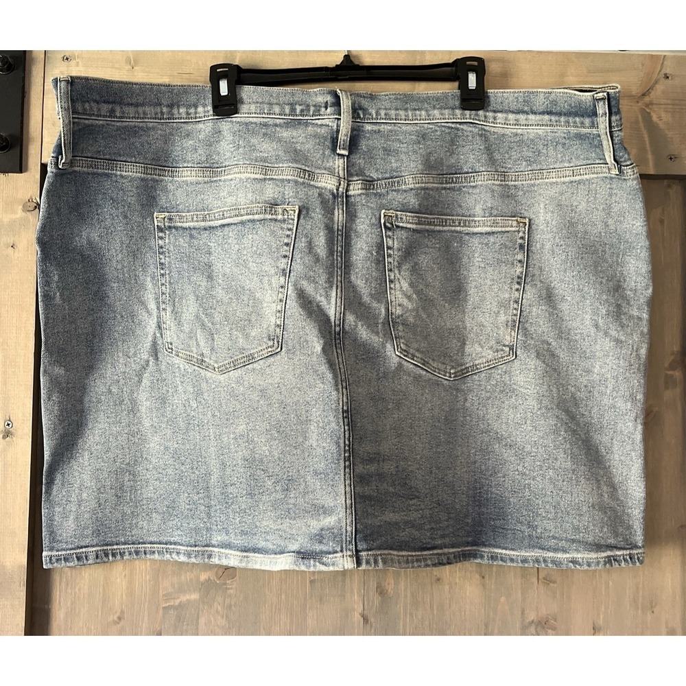 J Crew Denim Miniskirt Plus Size 24 NWT Stretch‎ Style #BZ89 - Picture 6 of 8